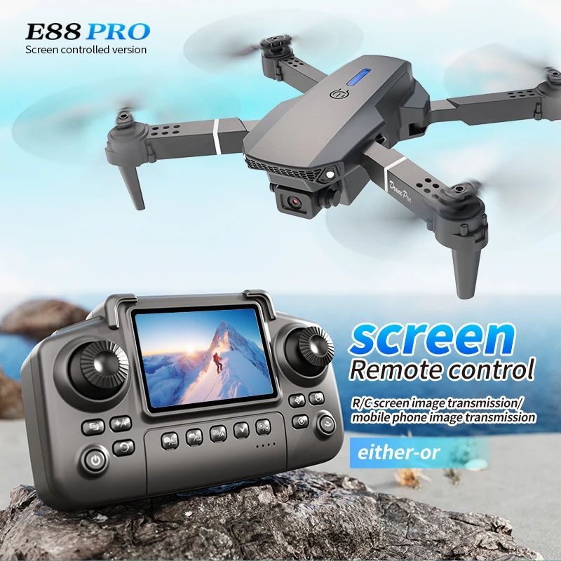 Professional E88 PRO Drone wit - огляд і ціна Drone Lidar