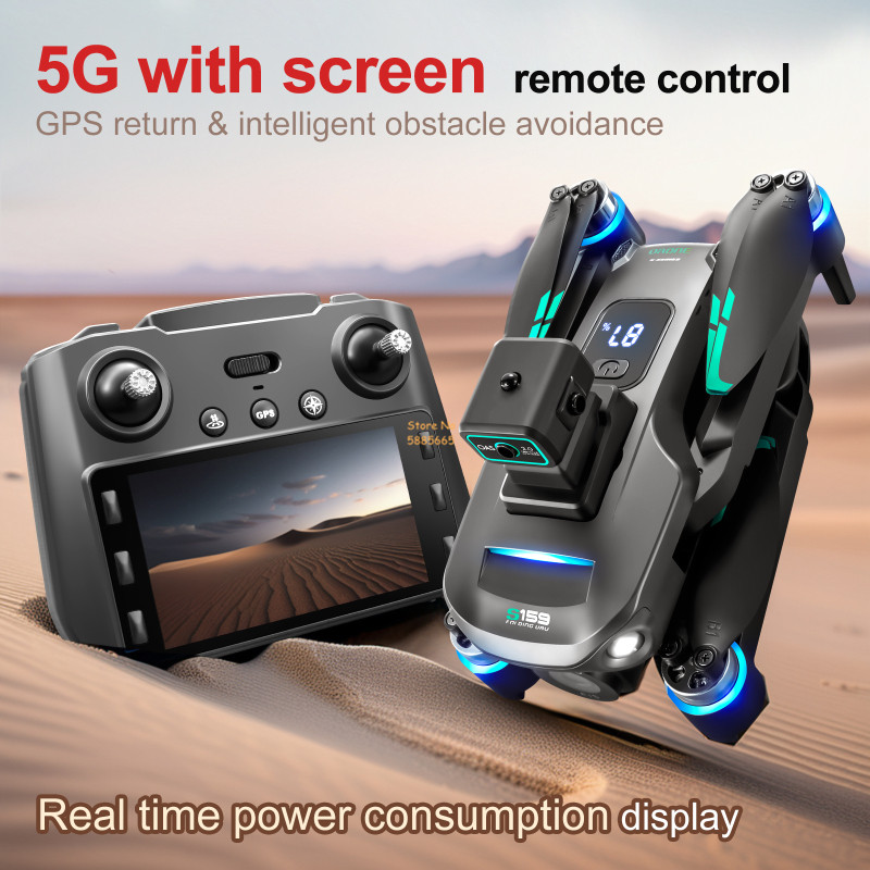 8K Dual Camera 5G WIFI FPV Rem - огляд і ціна Drone Lidar