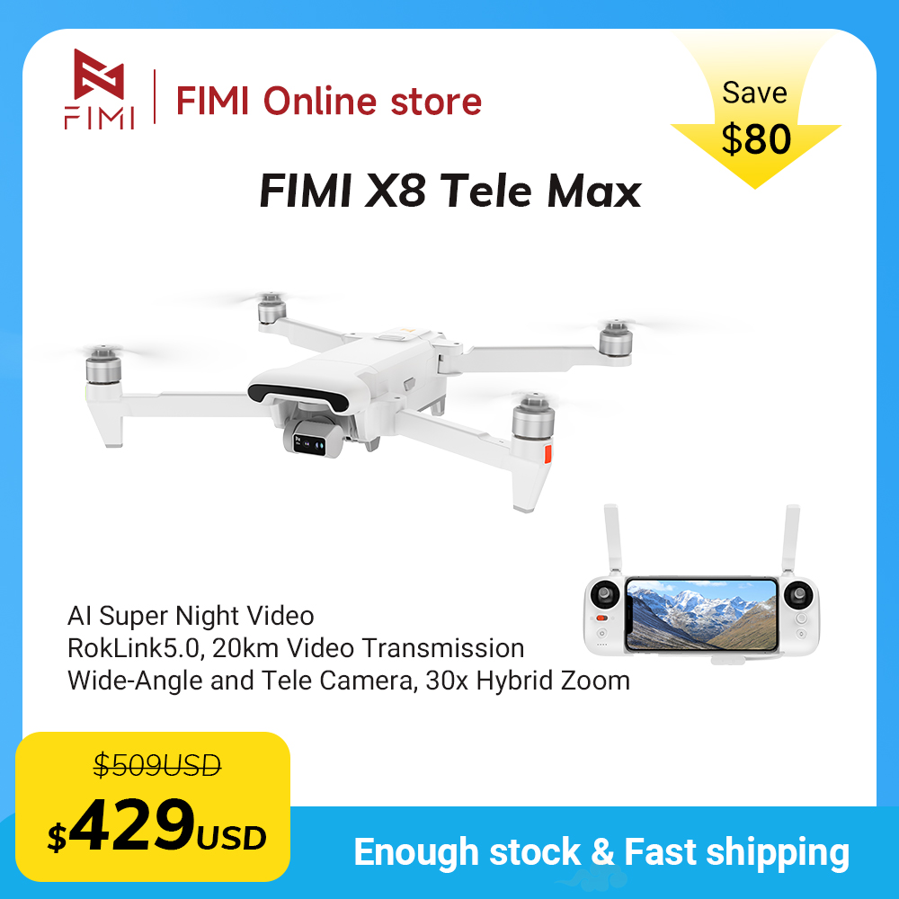 FIMI X8 Tele Max Drone 4K Prof - огляд і ціна Drone Thermal Imaging